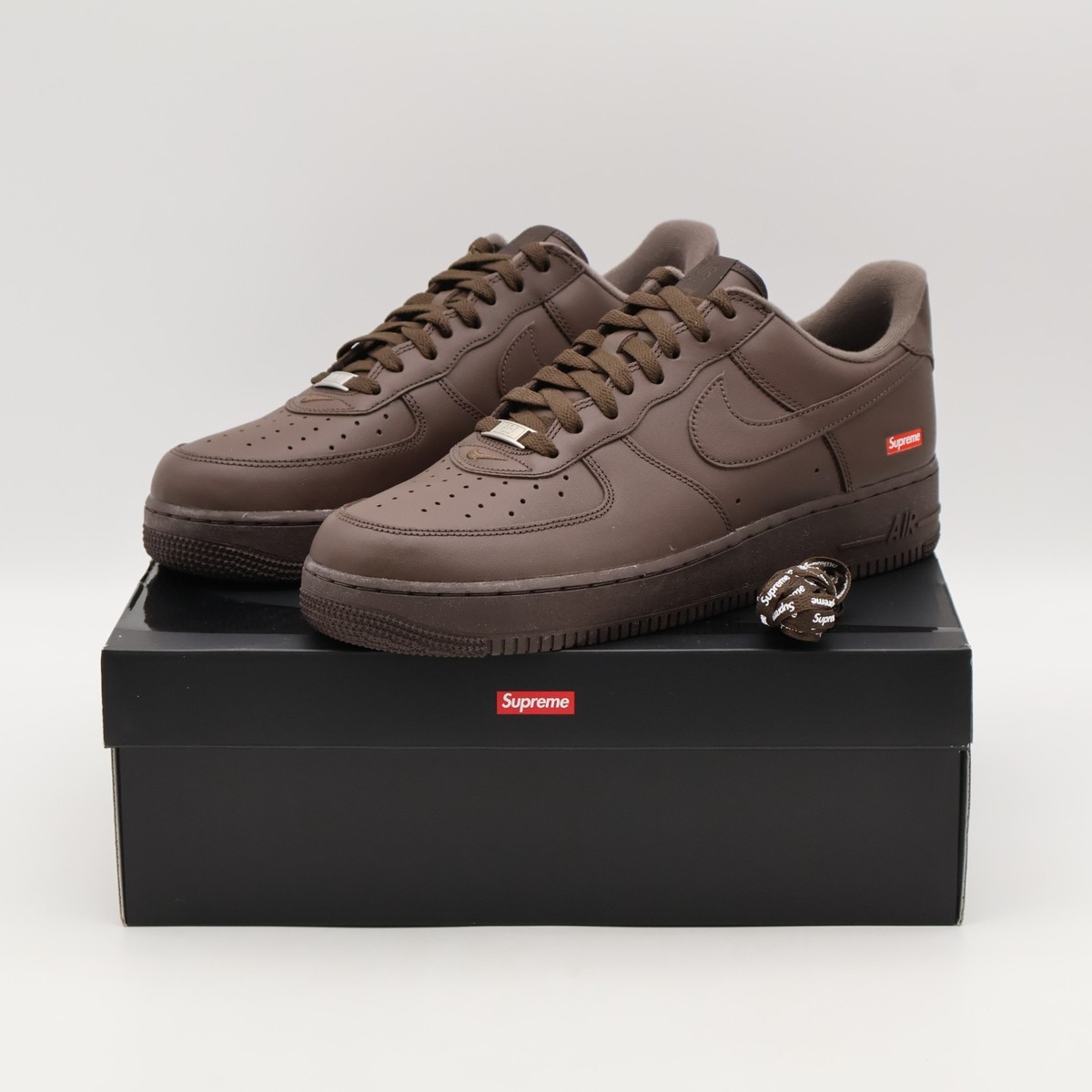 CU9225-200 Supreme Nike Air Force 1 Low Baroque Brown Chocolate