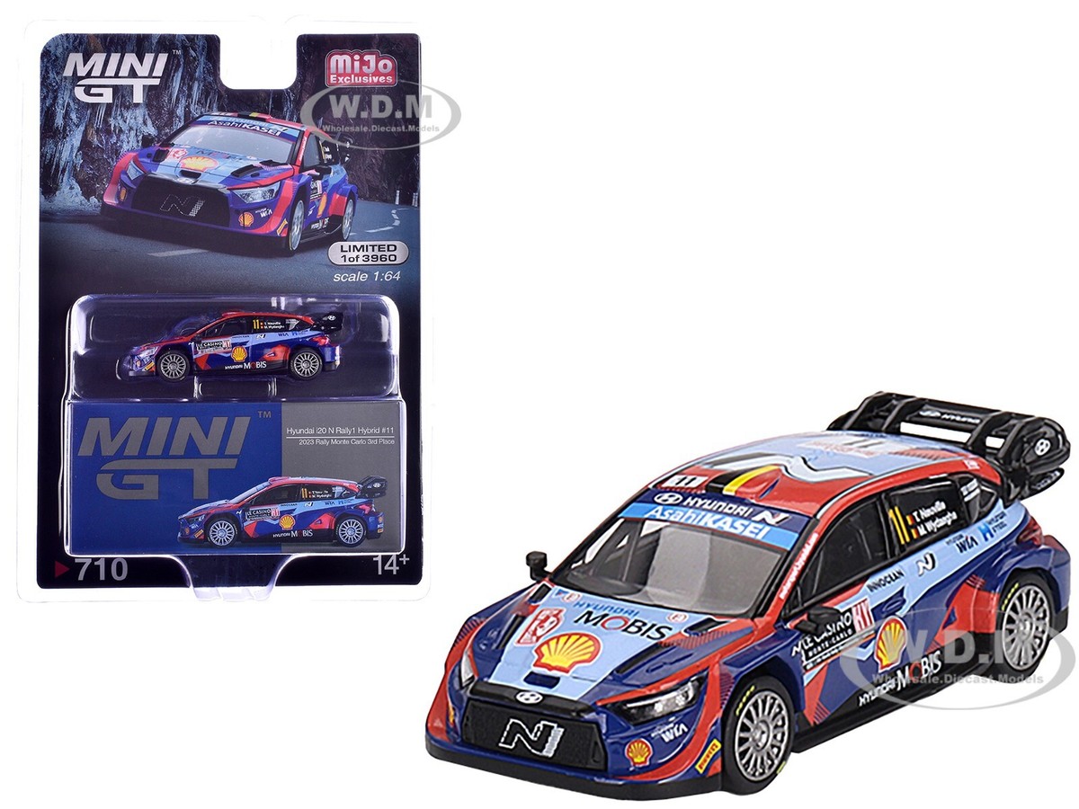 HYUNDAI I20 N RALLY1 HYBRID #11 3RD MONTE CARLO RALLY 2023 1/64