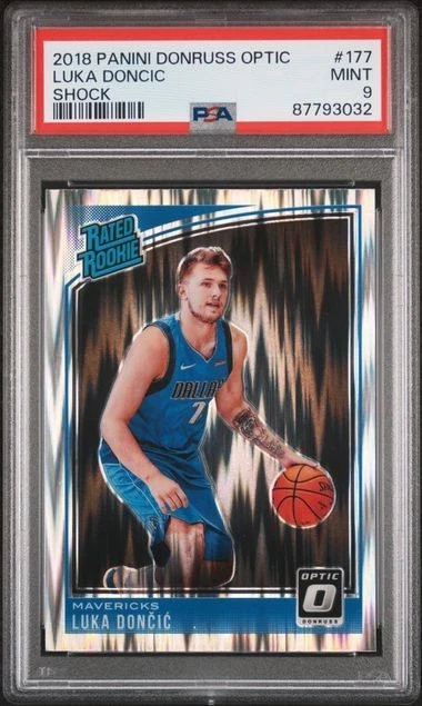 Luka Dončić 9 Graded Basketball Sports Trading Cards & Accessories
