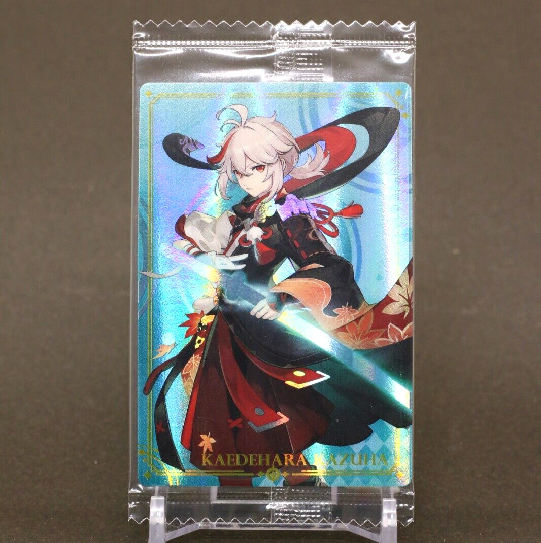 Kaedehara Kazuha Genshin Impact Wafer Card Unopened BANDAI TCG