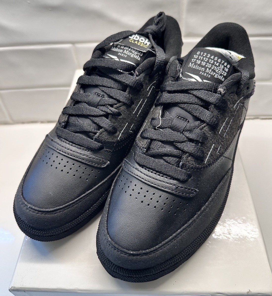 NEW Reebok x Maison Margiela Project 0 Club C Memory Of Black Size