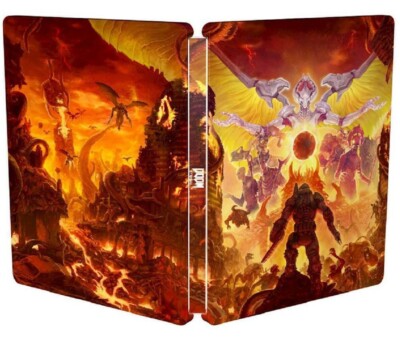 Doom: Eternal Steelbook Case ONLY (No Game) - PS4 or Xbox One