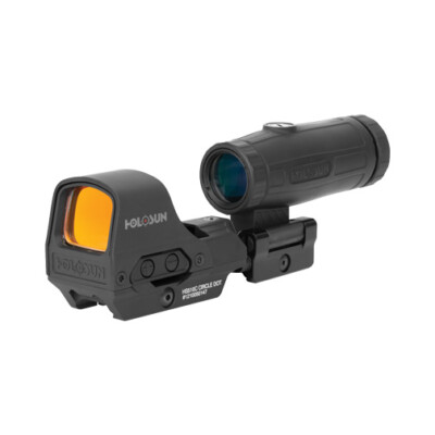 HOLOSUN HS510C Solar Circle Red Dot Sight and HM3X Magnifier Combo