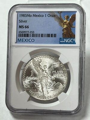 1983 Mexico Silver Libertad 1 Onza 1 ounce Coin NGC MS 66 | eBay
