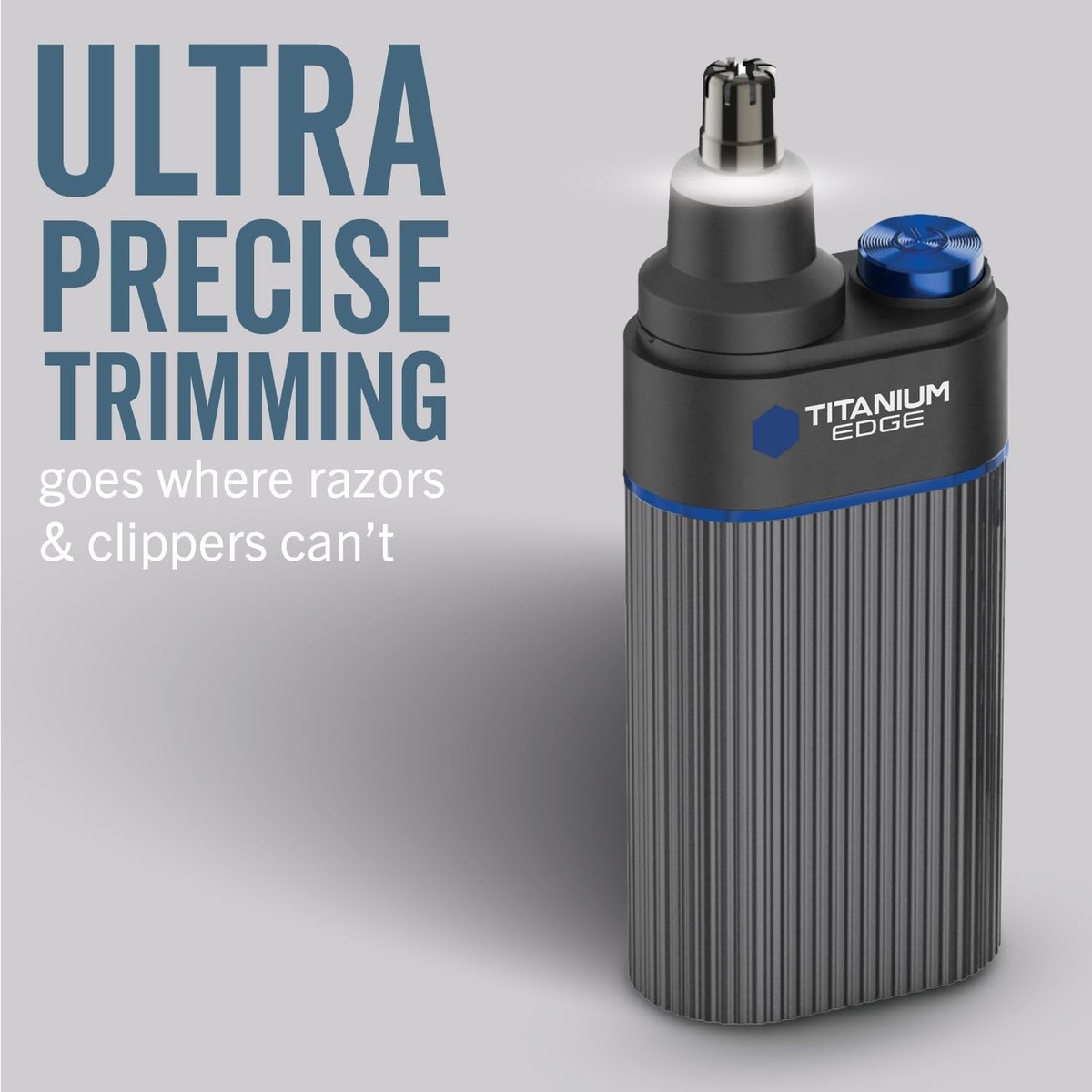 Microtouch Titanium Edge Ear & Nose Trimmer – Dual Rotary Blade