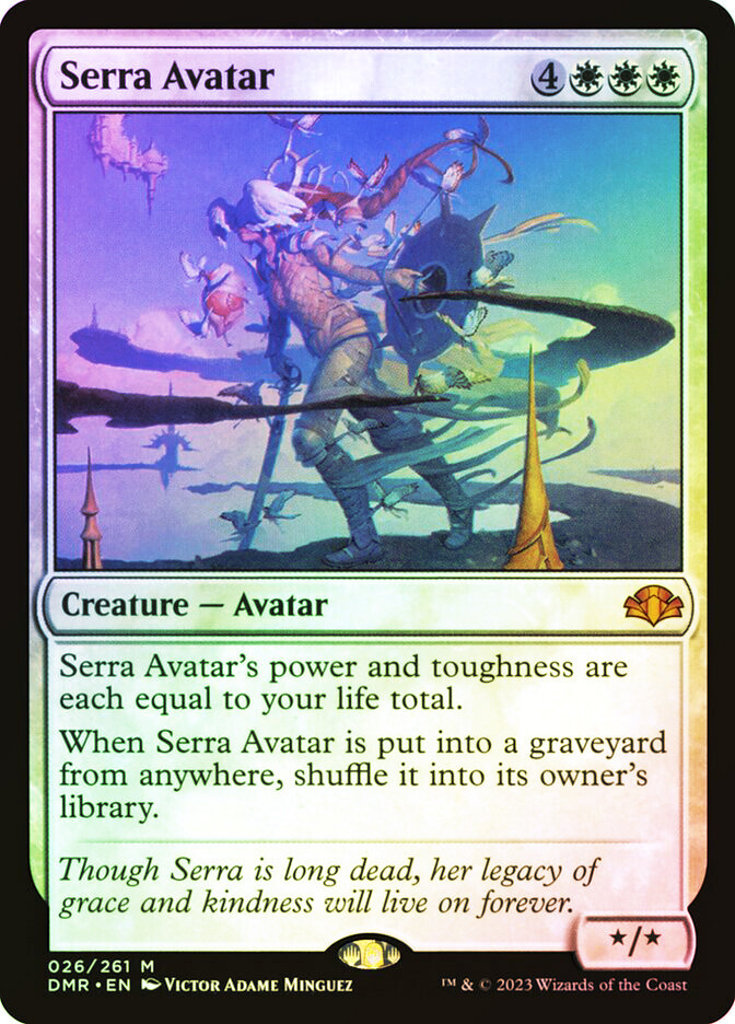 MTG FOIL Serra Avatar - Dominaria Remastered #026 | eBay