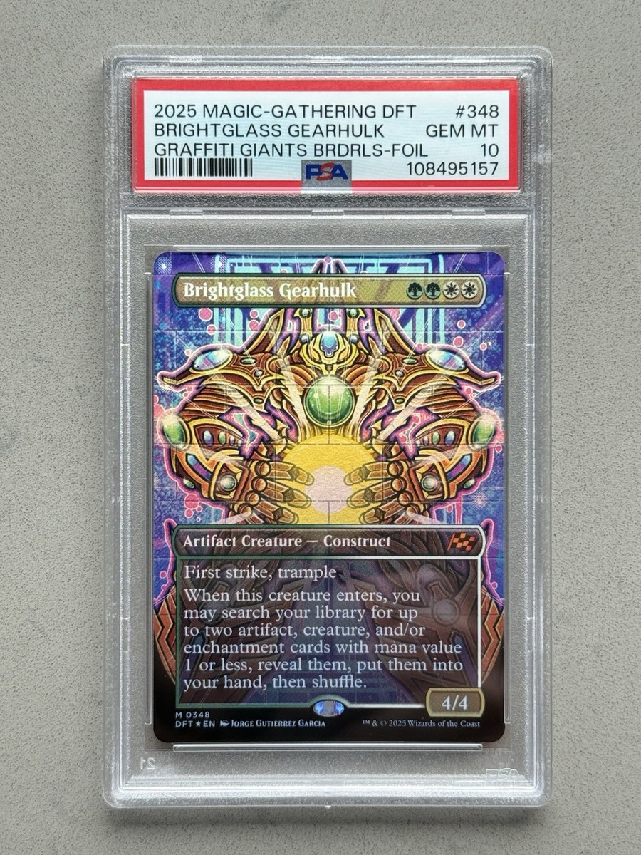 PSA 10 Brightglass Gearhulk #348 Graffiti Giants Borderless FOIL
