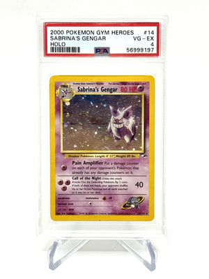 Sabrina's Gengar GYM HEROES HOLO PSA 4 2000 #14 *Half Swirl* | eBay