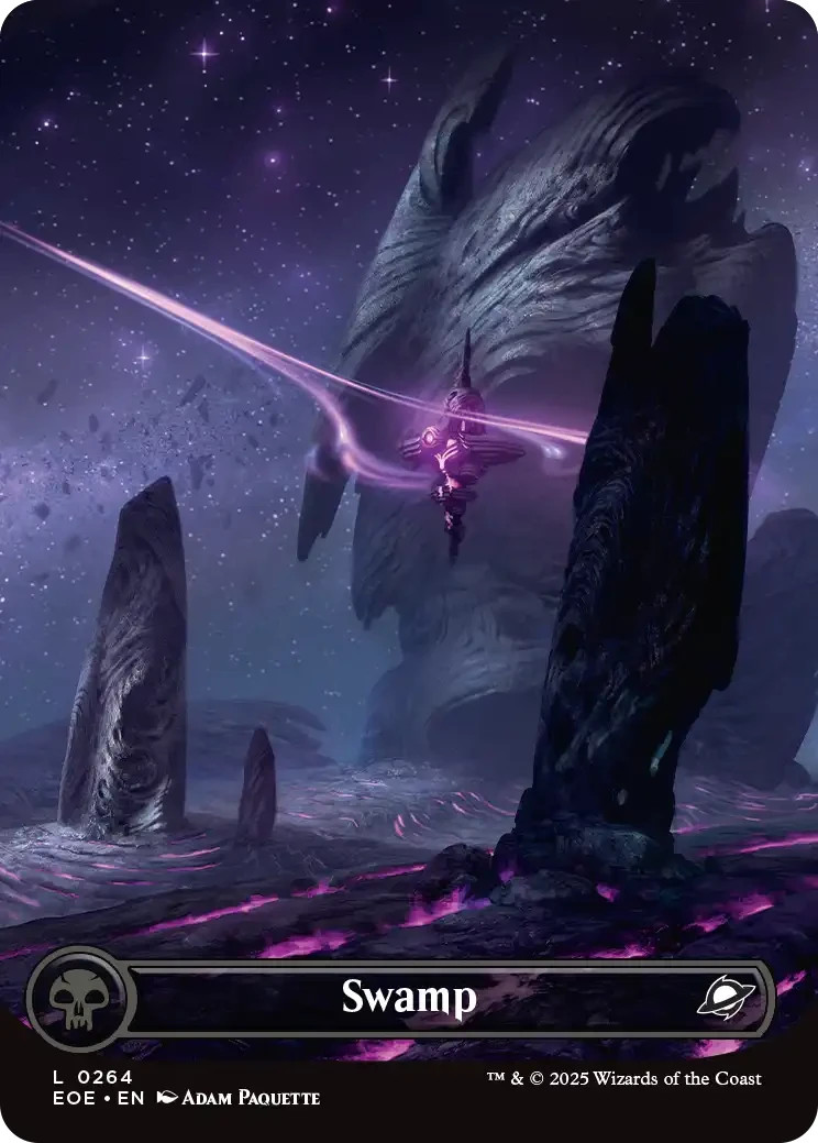 5x Galaxy Foil Edge of Eternities Celestial Land Set EDH Magic the