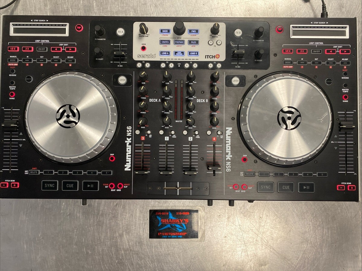 Numark NS6 4 Channel DJ Controller Untested | eBay