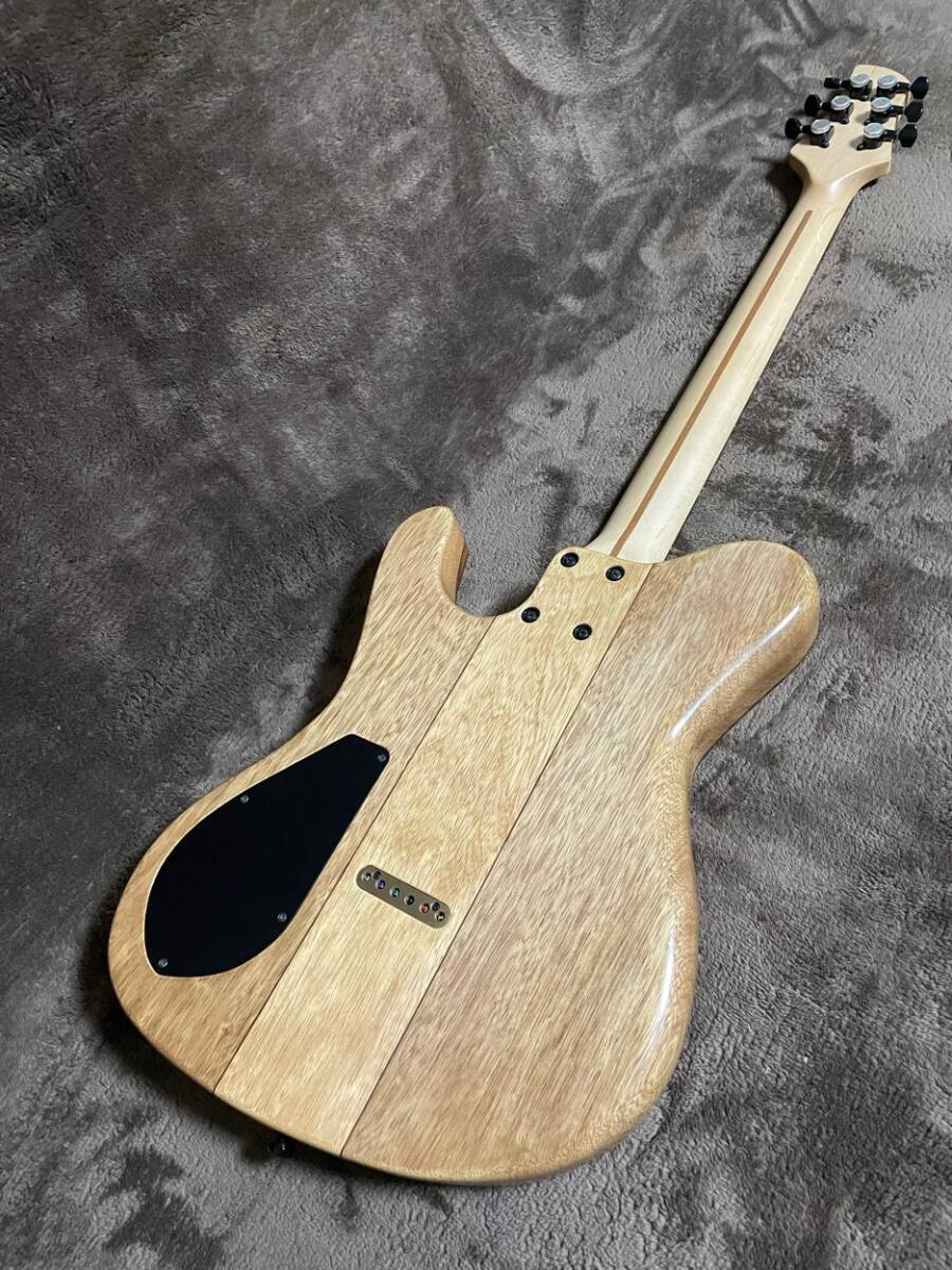 Electric Guitar Dragonfly Border 666 Gloss Natural Maple Neck with