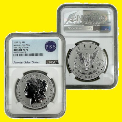 MORGAN CC $1 Silver Dollar NGC RV PF 70 First DAY OF ISSUE 2022