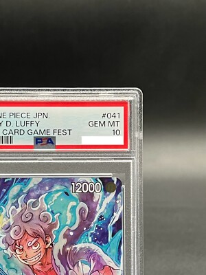 PSA 10 Luffy P-041 BANDAI CARD GAME Fest 23-24 World Tour Promo