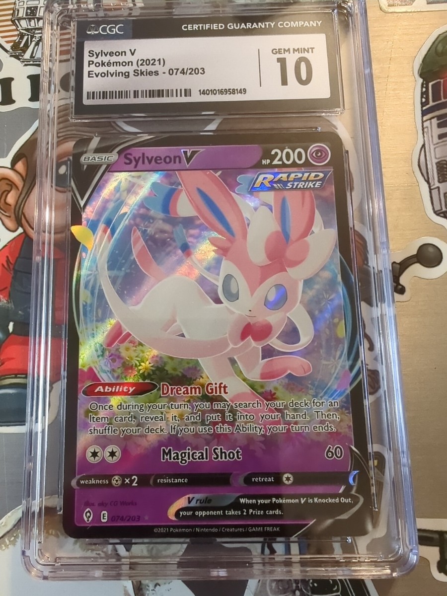 Pokemon Sylveon V Evolving Skies Ultra Rare #074 CGC 10 Gem Mint
