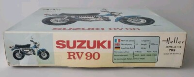 SUZUKI RV90 VAN VAN VINTAGE HELLER MOTORCYCLE 1/8 MODEL KIT RV 90