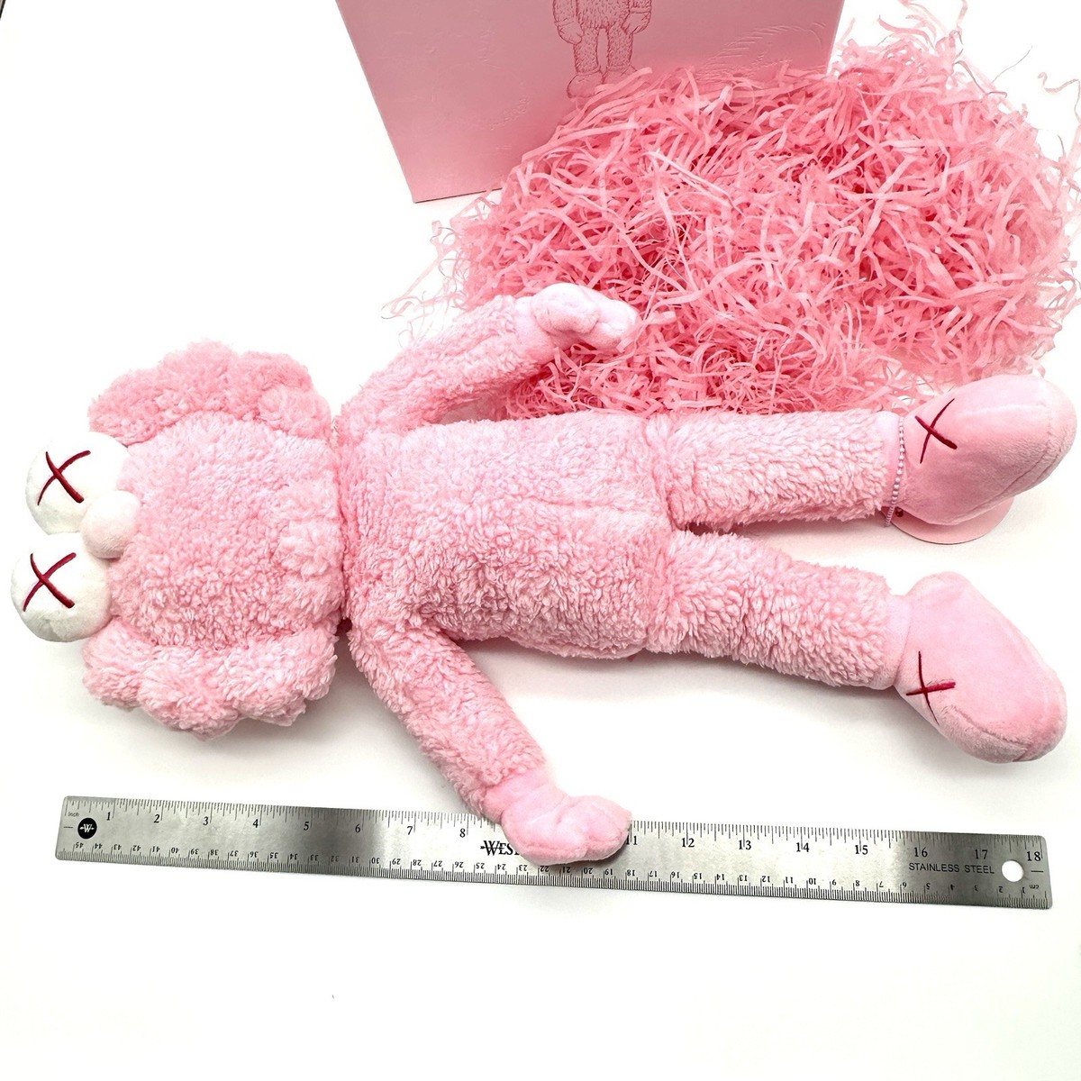 KAWS BFF Pink Plush Figure – Limited Edition of 3000 – #1349 with