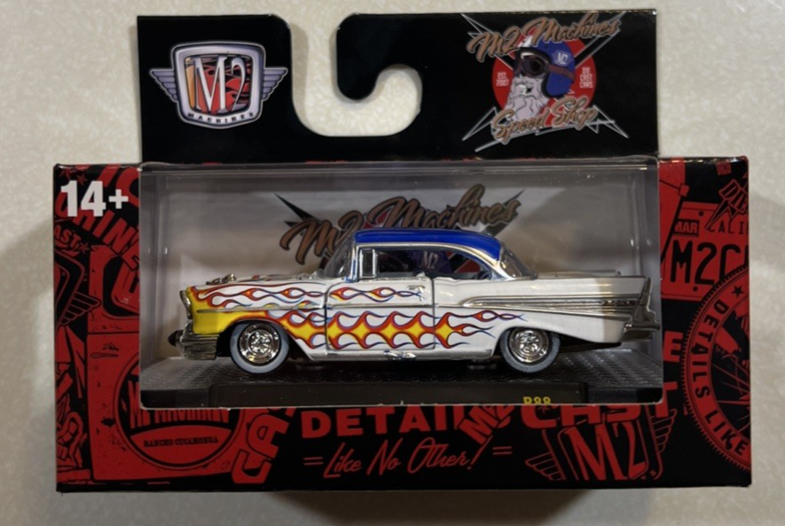 NEW 2025 M2 Machines R88 Speed Shop 1957 Chevrolet Bel Air White