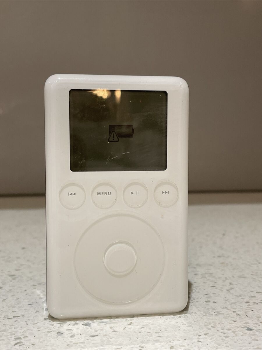 20 GB Apple iPod Classic 3rd Gen A1040 White With / Battery Issue