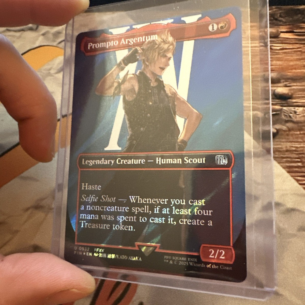 MTG Prompto Argentum (Borderless) (Surge Foil) Final Fantasy Foil
