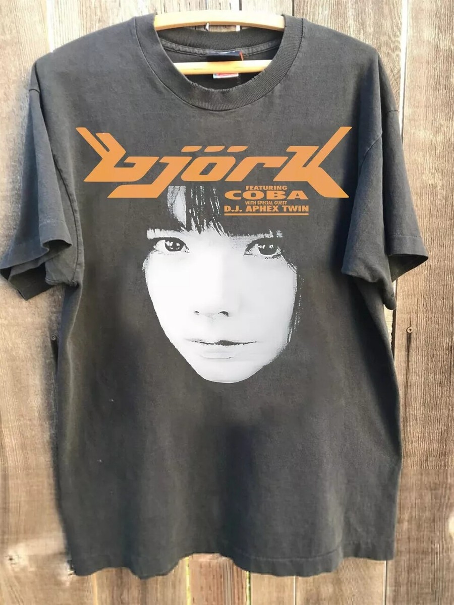 Bjork Graphic 90s Retro Classic Style Charcoal Color Unisex Tshirt