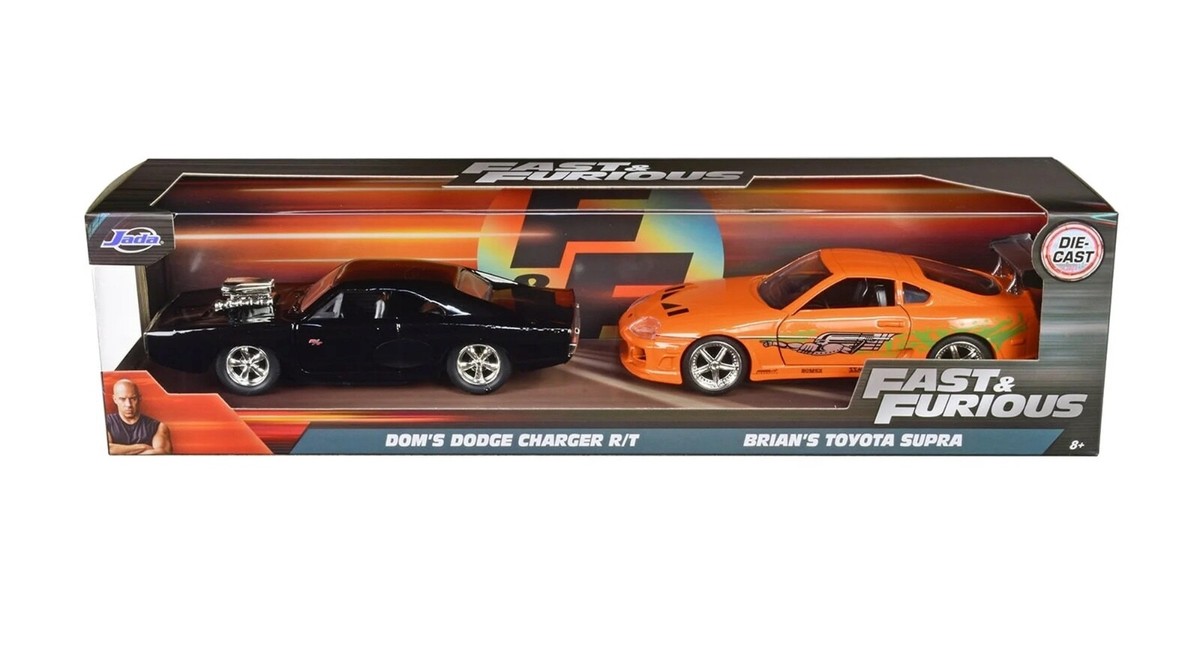 Jada 1:32 Fast And Furious Dom's Dodge Charger R/T & Brian's