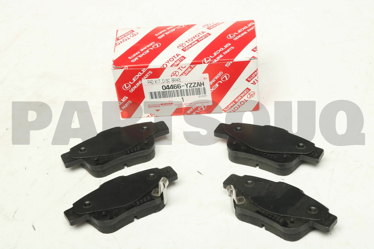 04466YZZAH Genuine Toyota PAD KIT DISC BRAKE 04466-YZZAH | eBay