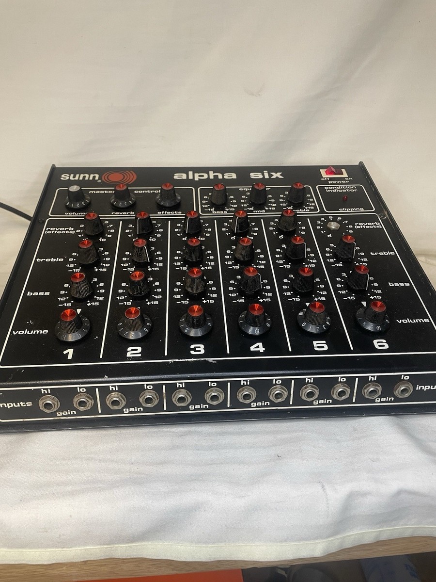 Sunn Alpha Six Mixer Vintage Rare Mixer Tested And Working | eBay