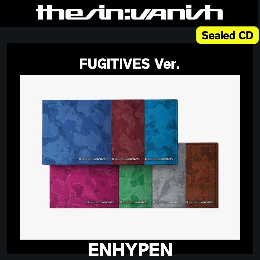 ENHYPEN THE SIN : VANISH 7th Mini Album FUGITIVES Solo Sealed CD