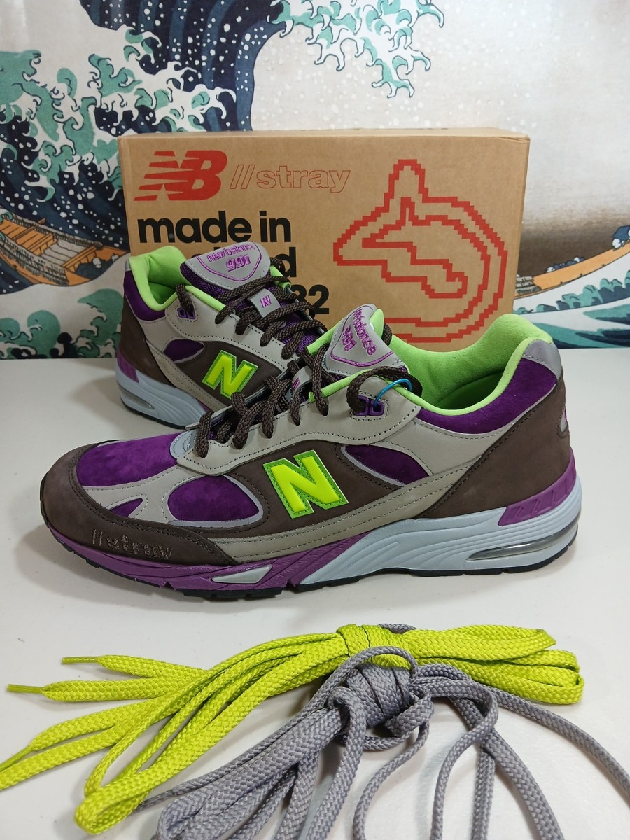 New Balance 991 X Stray Rats 'Purple Green' Sz 12 M991SRG Made In