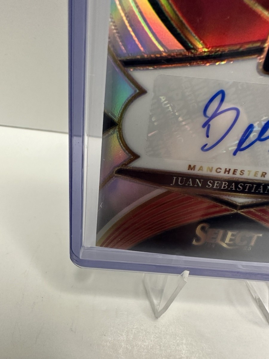 2024-25 Panini Select EPL Juan Sebastian Veron Auto Silver Prizm