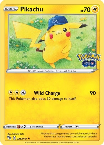 Pikachu R 028/071 S10b Pokémon GO - Pokemon Card Japanese | eBay