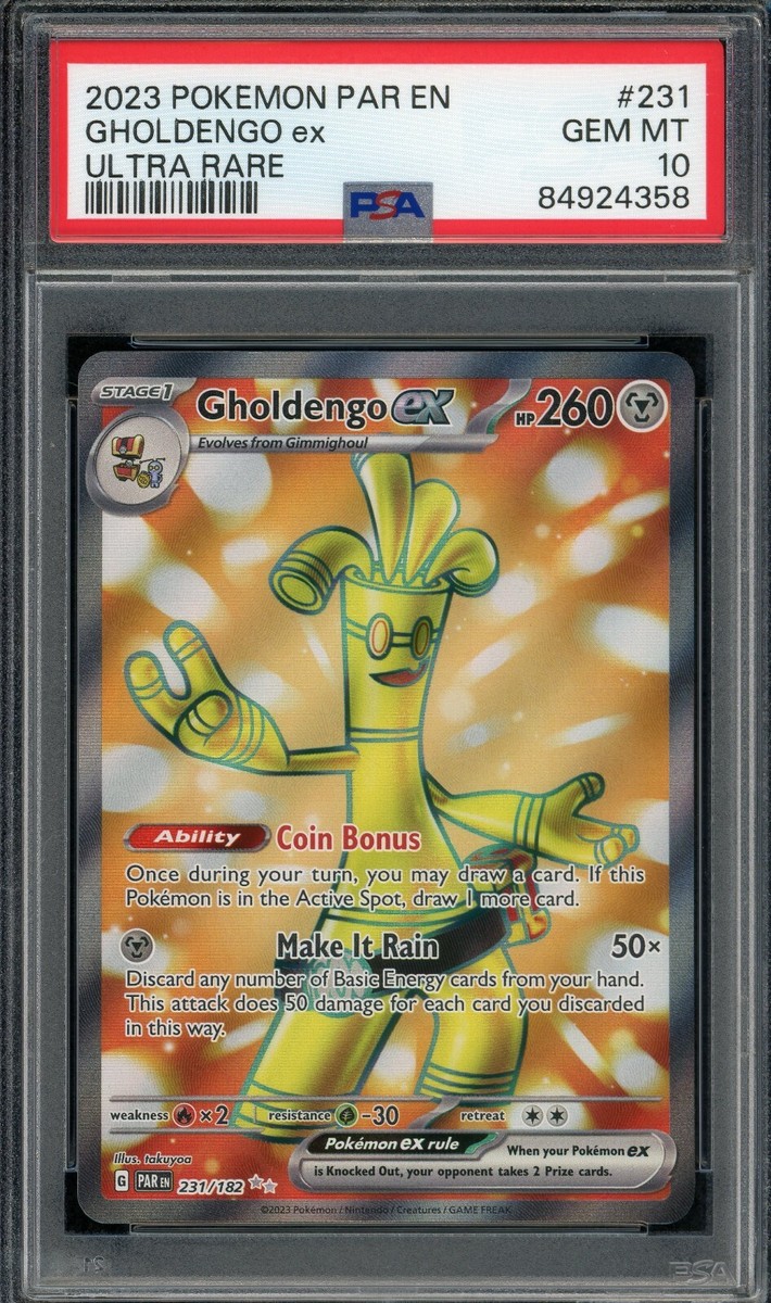 2023 PSA 10 Pokemon Paradox Rift Gholdengo ex Full Art 231/182