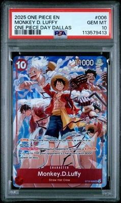 2025 ONE PIECE PROMOS ONE PIECE DAY DALLAS #006 MONKEY D. LUFFY