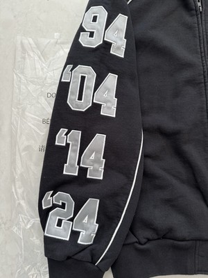 Size Large - Supreme SS25 Playoffs Zip Up Hooded Sweatshirt Black