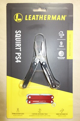 Leatherman Squirt PS4 Black 9-Tool Multi-Tool 831194/95