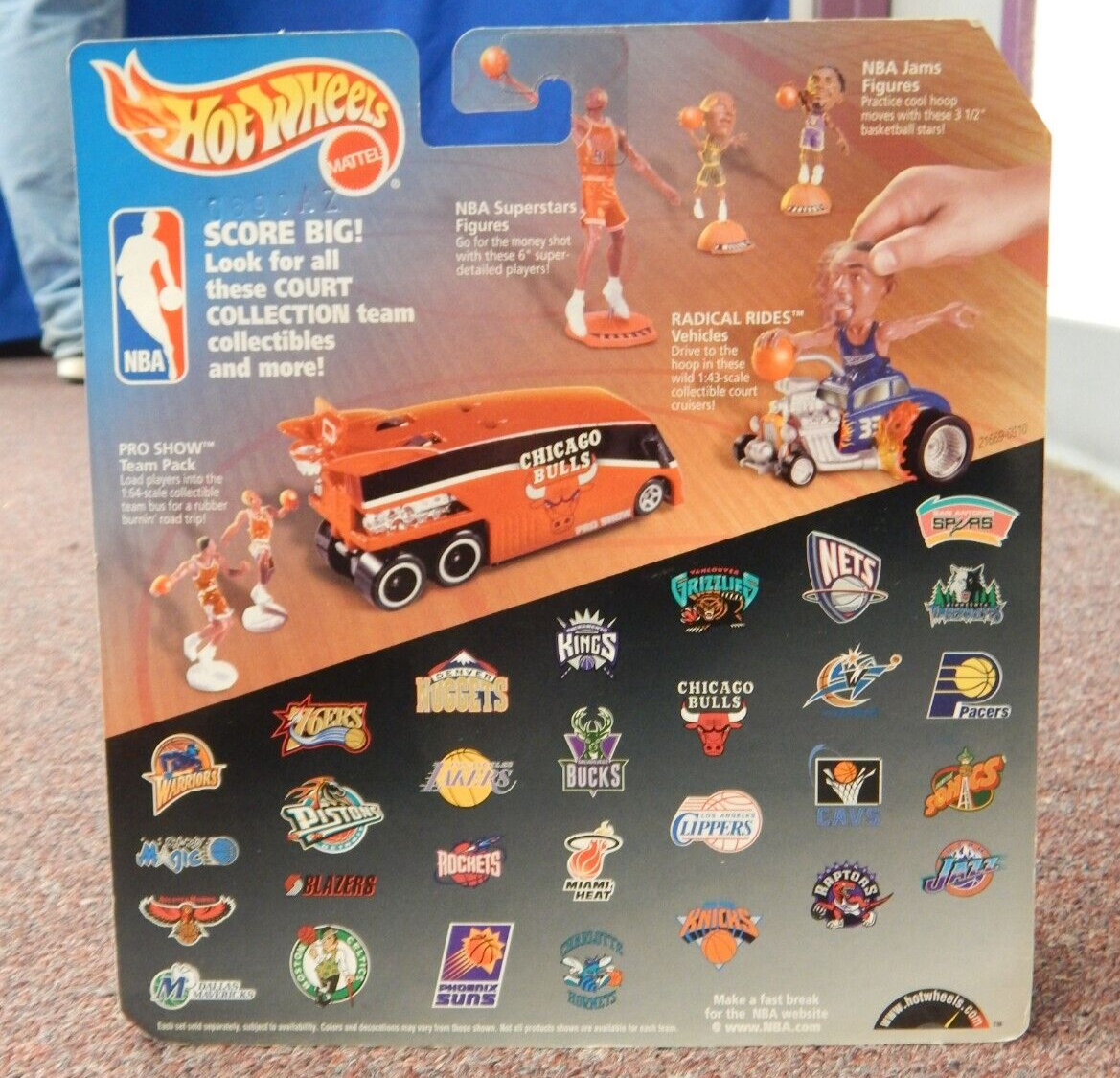 1998 Mattel Hot Wheels Radical Rides NBA Michael Jordan #23