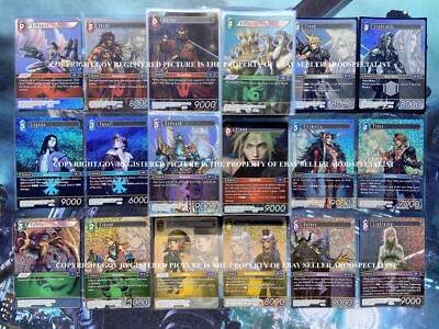 FINAL FANTASY TCG FFTCG OPUS 1 I COMPLETE FOIL SET CLOUD SEPHIROTH