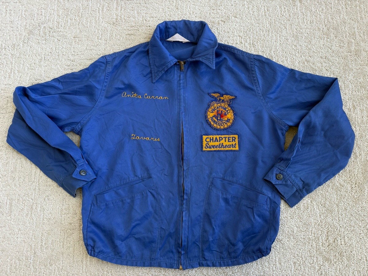 Vintage 60s 70s Champion FFA Chapter Sweetheart Windbreaker Jacket