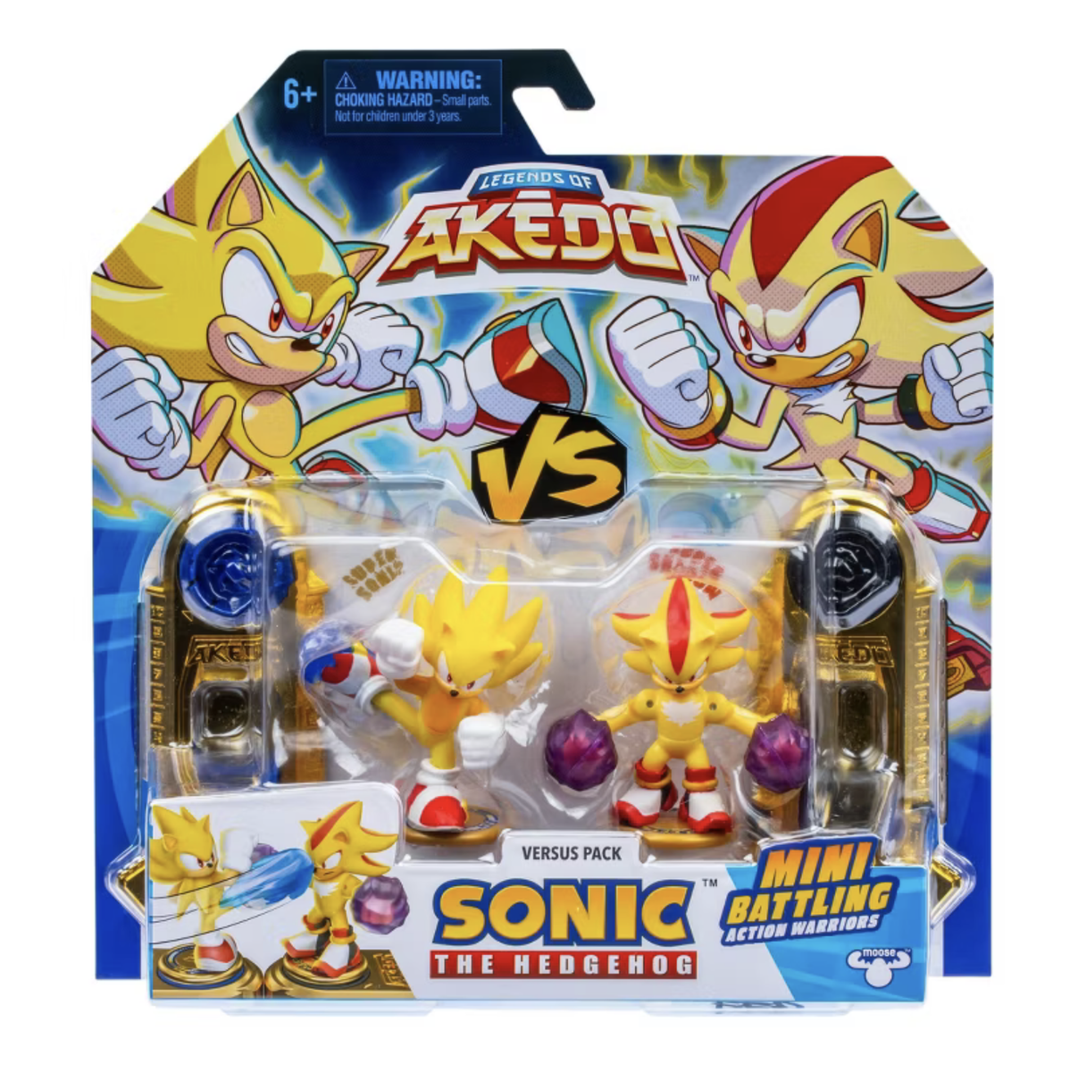 Legends of Akedo x Sonic vs Super Shadow Mini Figure Set Toy New