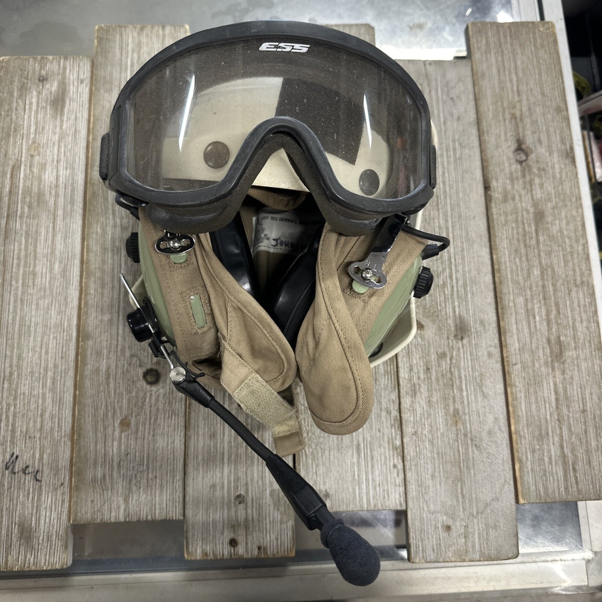 David Clark Flight Deck Helmet Kit W/ Googles 8415-00-071-8787 | eBay