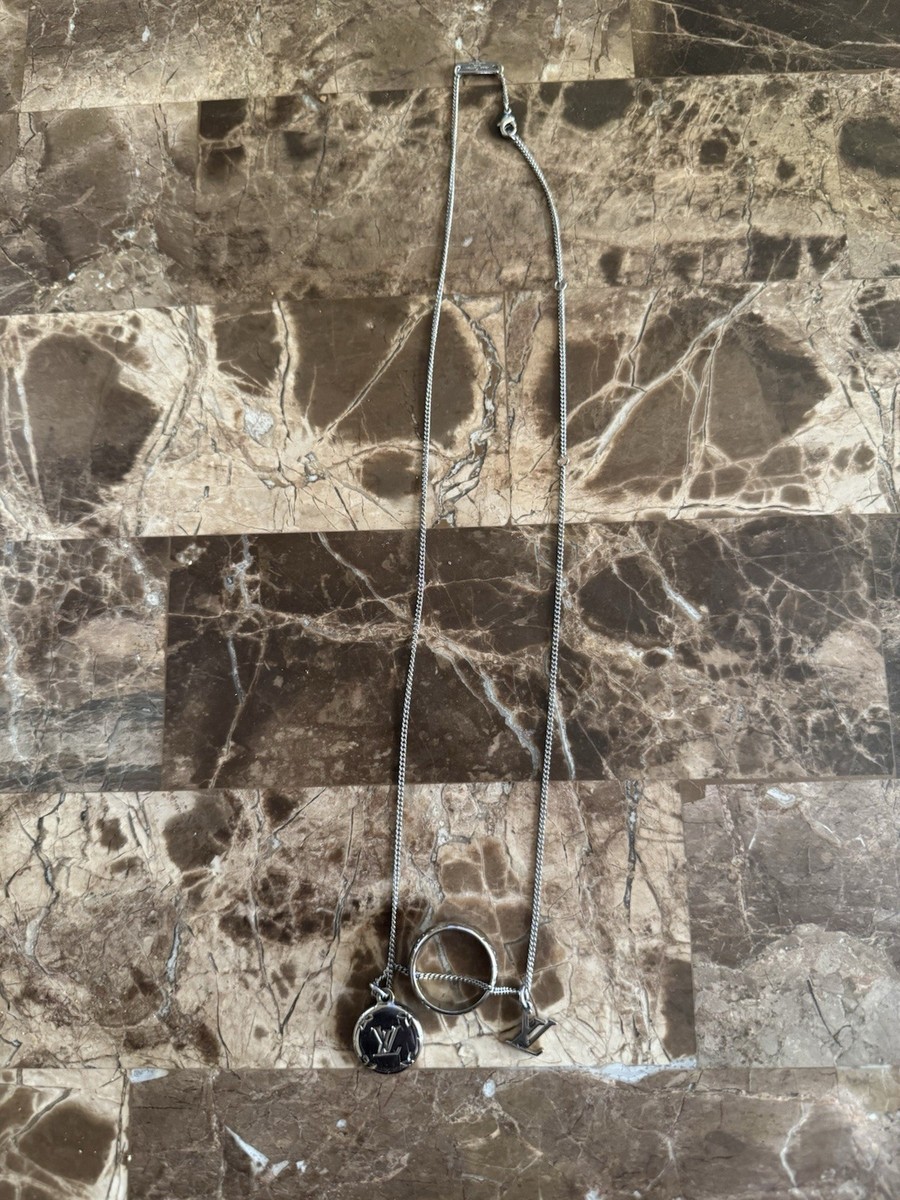 Louis Vuitton Monogram Charms Necklace M62485 Adjustable Pendant