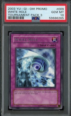 YuGiOh White Hole TP3-009 PSA 10 GEM MINT *POP 4* Tournament Pack