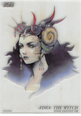 Final Fantasy Art Museum Trading Card Coca-Cola C-18 Sorceress