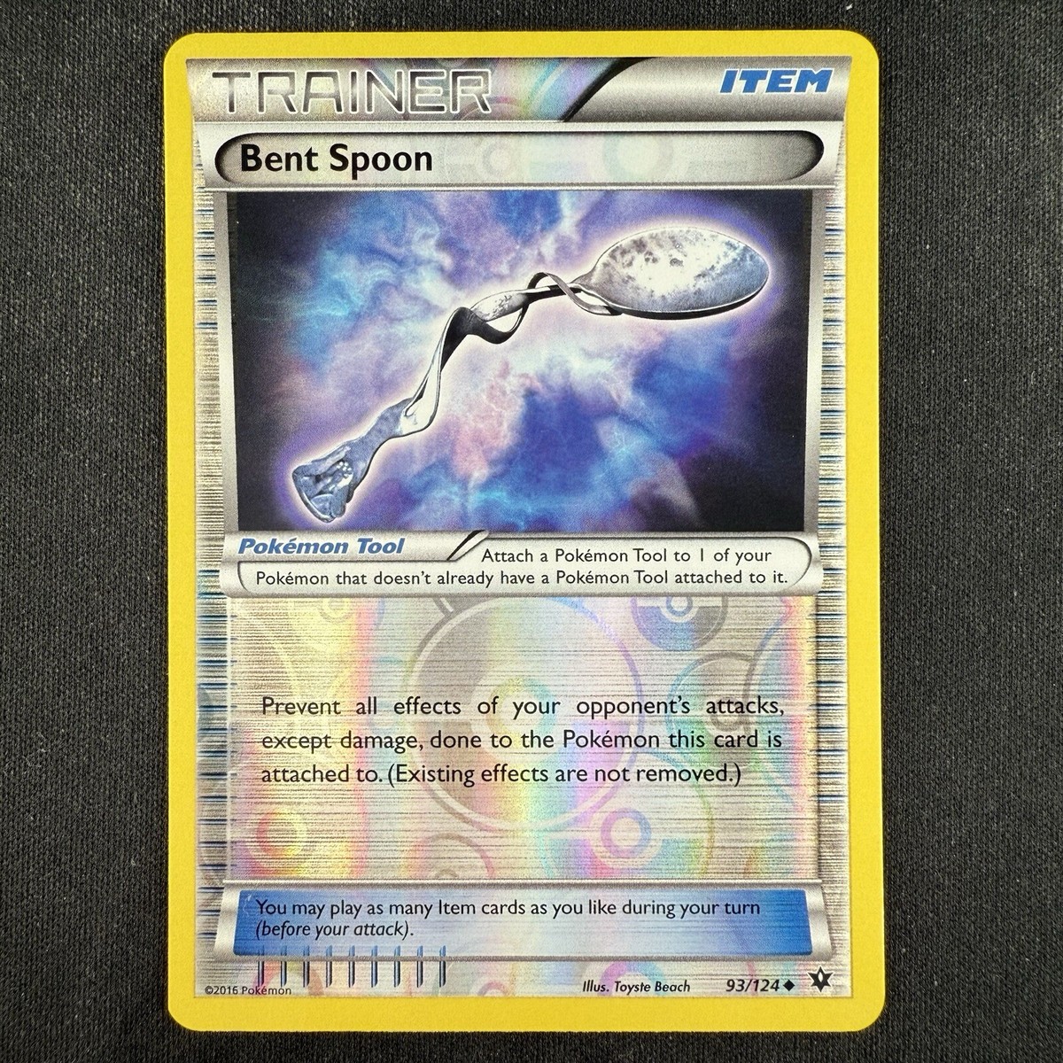 Pokemon TCG Bent Spoon XY Fates Collide 93/124 Uncommon Reverse