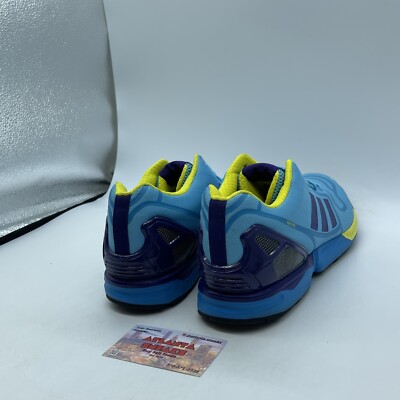 Size 12 - adidas ZX Flux Blue Purple Yellow Suede Leather (AF6303