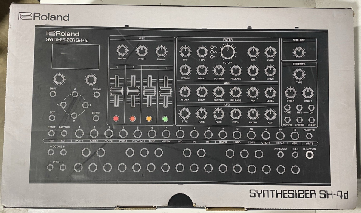 Roland SH-4D Compact Digital Desktop Synthesizer for sale online