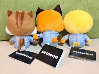 SHINee MINHO KEY TAEMIN ANIMAL COORDY Sitting Plush Doll ver.2 Set