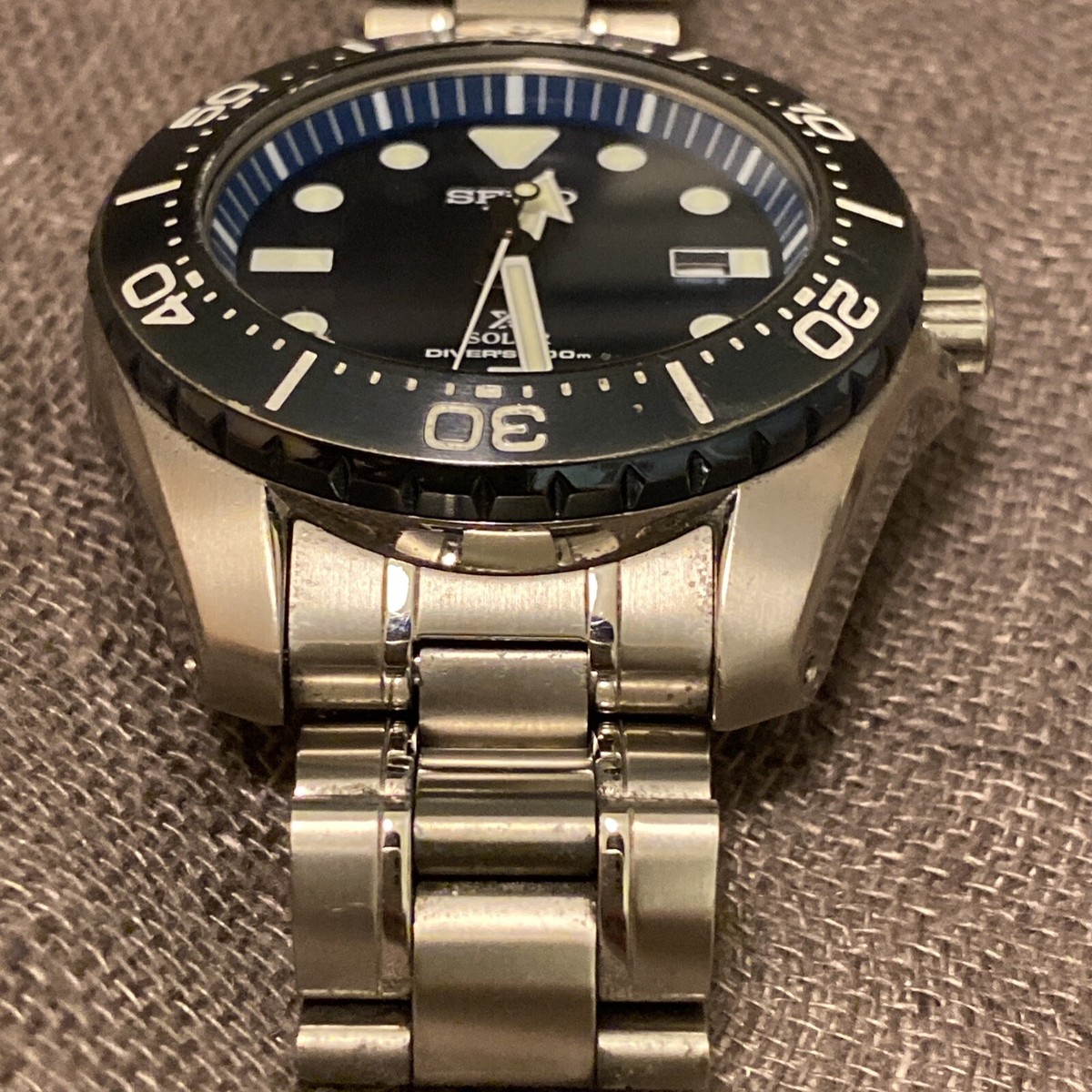 SEIKO ProspeX SBDJ011 Solar Titanium Diver's 200m Watch V157-0BN0