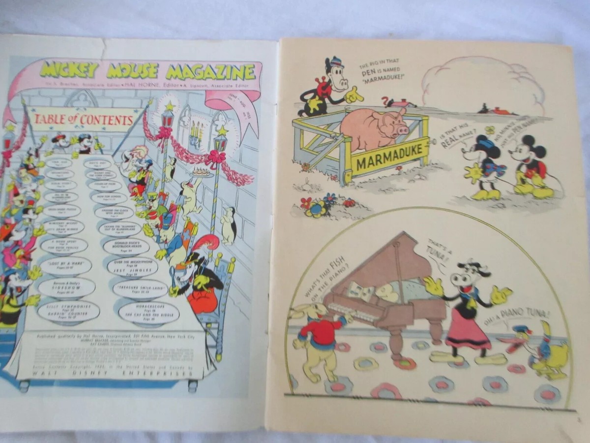 Mickey Mouse Comic Magazine Vol 1 No 1, 1935 1st APPEARANCE OF