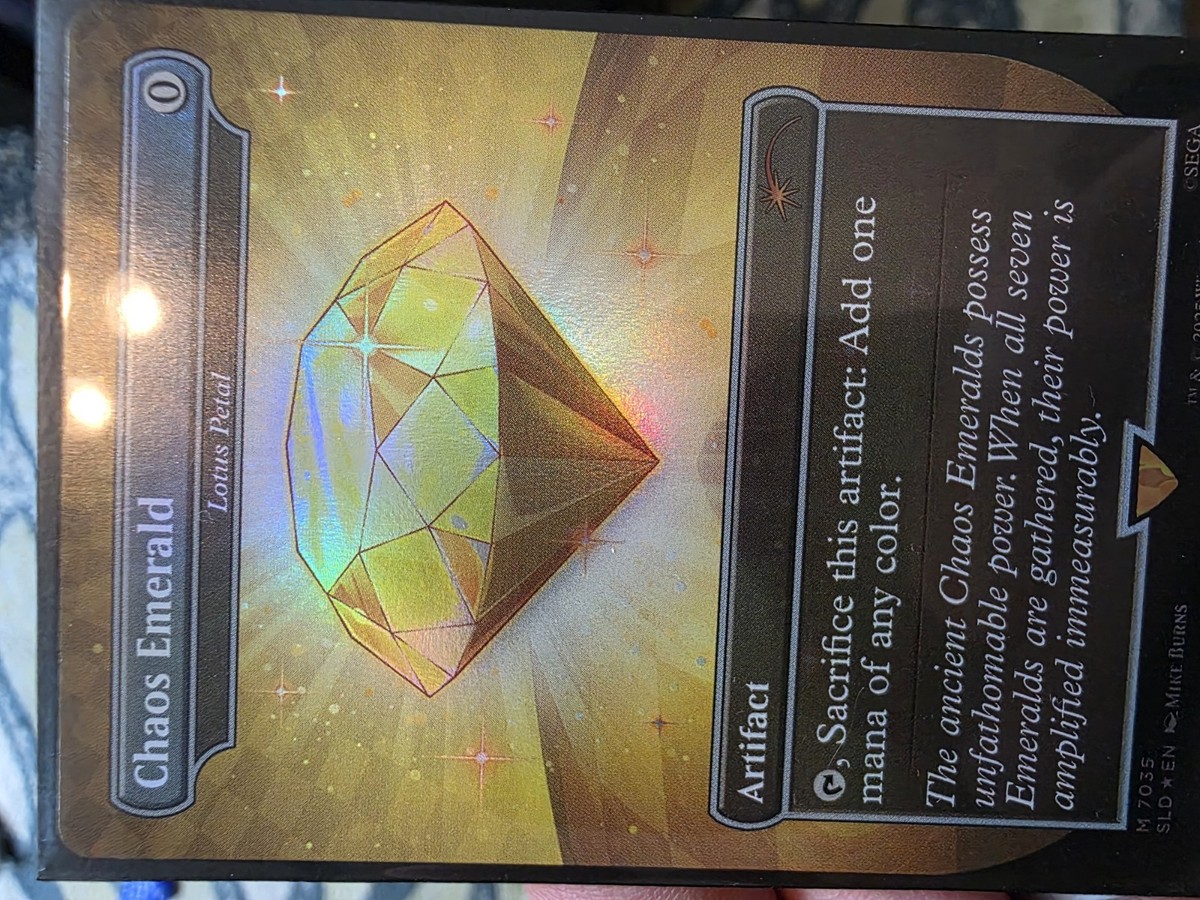 Chaos Emerald (7035) Yellow Foil - Lotus Petal - Sonic Secret Lair